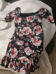 Floral Print Mini Dress