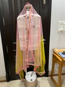 Anarkali Sharara Suit With Dupatta
