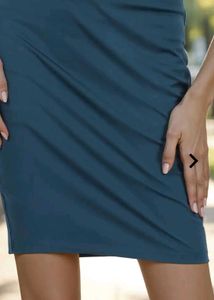 Elegant Teal Skirt