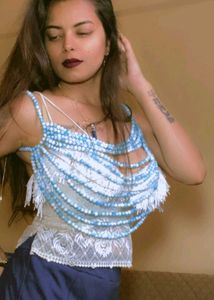 Handcrafted Beaded Jacket Top