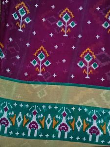 Purple Indian Print Saree
