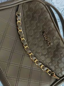 nude brown leather bag