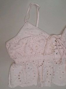 Peach Crop Top