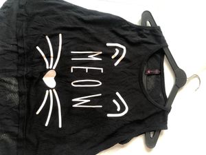 black meow top🖤