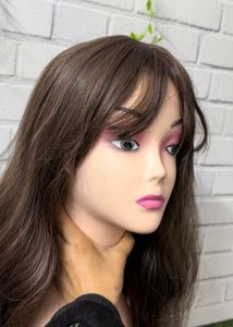 Brown Wig with Bangs