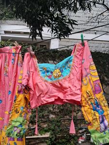 Printed Ethnic Skirt and Fabric