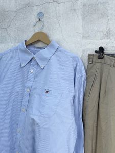 GANT Blue Gingham Button Down L
