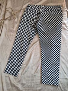 Checkered Print Pants