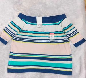✅🆕 BRAND New Striped Off-Shoulder Top🆕✅