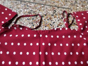 Polka Dot Cold Shoulder Top