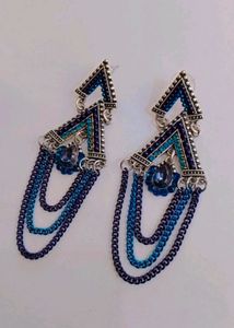 Blue Colour Earrings