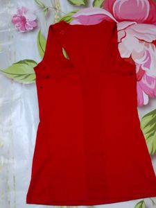 (1053)Reebok Red Tank Top - Size Small