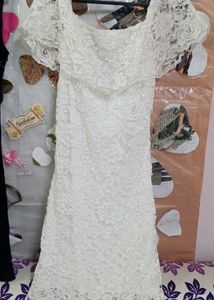 White Lace Bodycon Dress