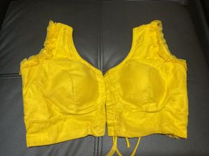Frill Yellow Blouse