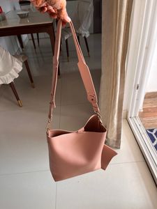 Miniso peach tote Bag