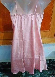 Peach Silk Chemise Lingerie