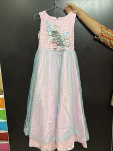 Cute Pink & Blue Party Dress