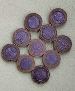 Commemorative 10 Rupee Coin Collection Set