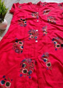 Cherry Colour Kurti