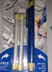 Eraser with two extra erase