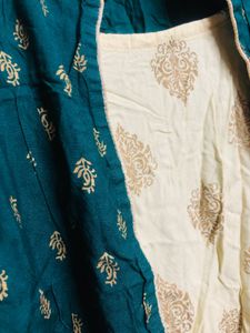 Teal &amp; Cream Kurti