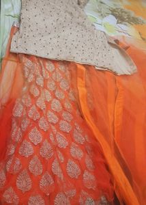 Orange Lehenga Choli Set