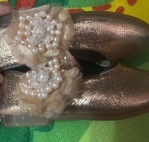Gold Sparkle Baby Shoes