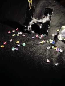 Initial &#39;H&#39; Resin Keychain
