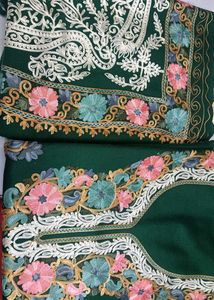 Embroidered Maroon Ethnic Suit Piece