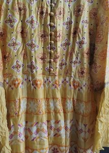 full length flared ethnic dress