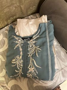 Elegant Embroidered Kurti Pant