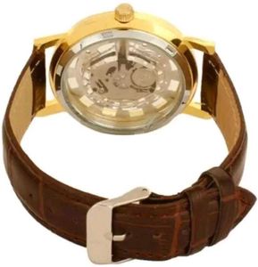 Elegant Gold Skeleton Watch