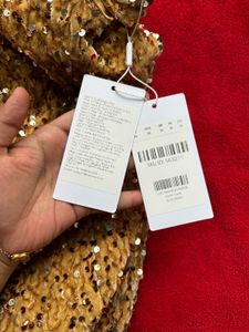 Savana Sparkly Gold Mini Dress