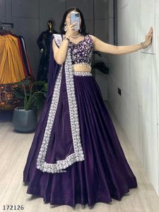 Deep Purple Frendy Silk Lehenga Sets