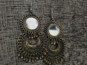Oxidised Gold Jhumka 💛🧡