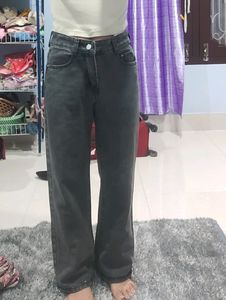 Charcoal Straight Jeans