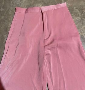 Pink Wide Leg Trousers