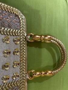 Double Use Shining Golden  Wedding Purse/clutch