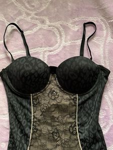 Bebe Black Lace Mini Dress/Top