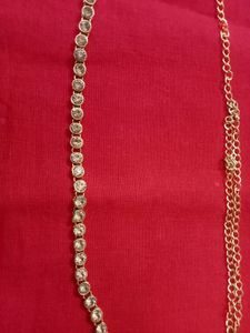 Pearl And Kundan Work Earrings &amp;  Kamarband