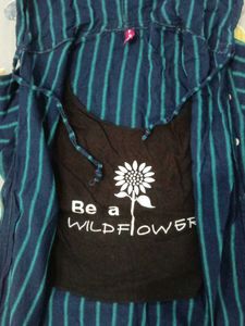 Striped Hoodie &amp; Tank Set