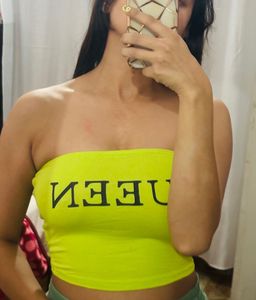 Neon Green Tube Top