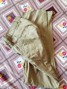 Khaki Straight Leg Pants