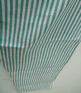 Casual Wear White And SeaGreen Cotton Palazzo