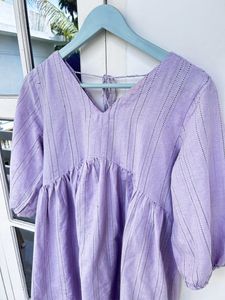 Lavender Striped Dress