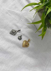 Vintage Pendant Charms And Earing