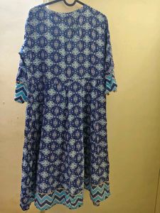 Printed Blue Kurta