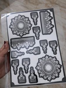 Henna Stencil For Both Hands