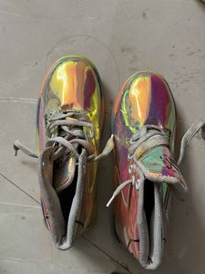 Iridescent Sneakers for 6-8 yr old ..size number 1