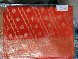 Teal Banarasi Style Saree